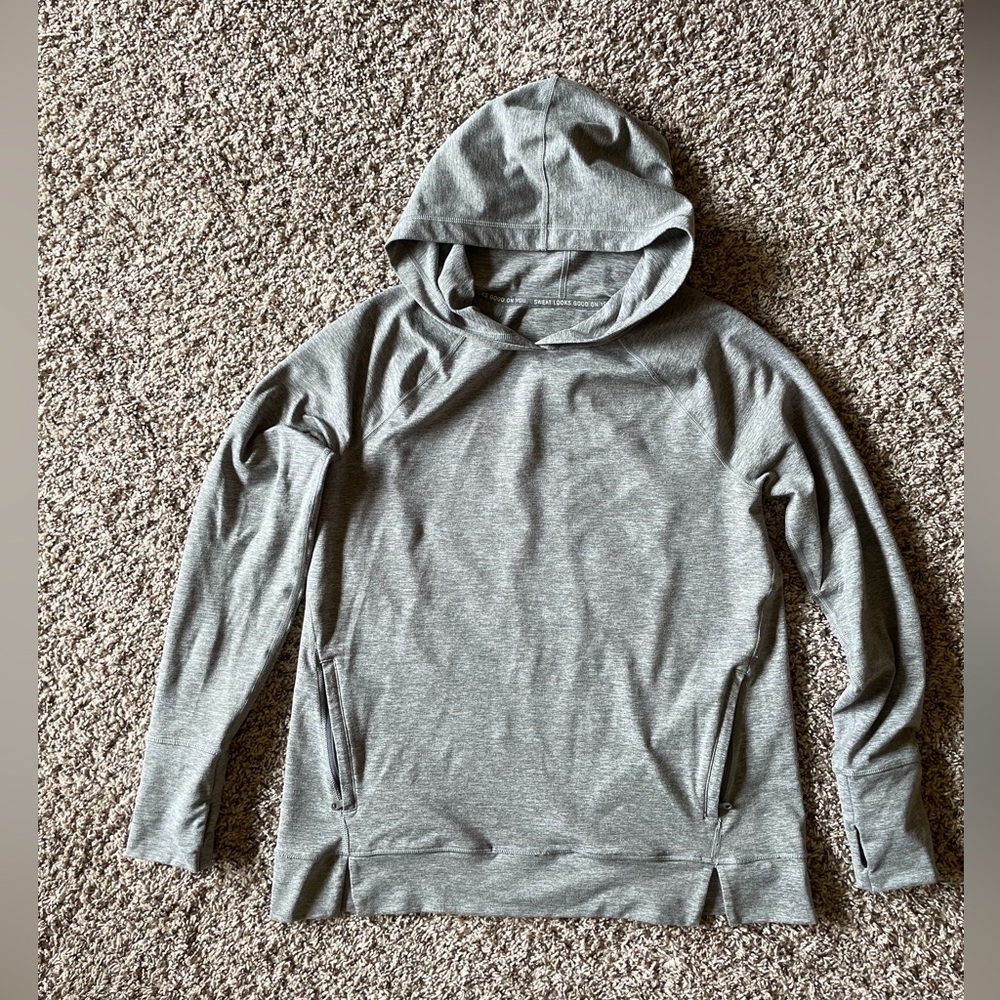 Aerie Offline Activewear Super Soft Gray Hoodie Sweatshirt Women’s Small EUC